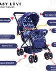 INFANTO Babylove Stroller/Pram for 0-3 Years - The Ultimate in Comfort and Safety