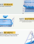 INFANTO Comfy Baby Cradle | Jhula | Palna | Uyyala | Swing-DELUXE