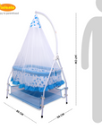 INFANTO Comfy Baby Cradle | Jhula | Palna | Uyyala | Swing-DELUXE