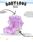 INFANTO Babylove Carry Cot / Carry Rocker - Deluxe-RB45A-DLX
