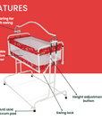 INFANTO Compact Baby Cradle / Palna / Swing / Jhula - DELUXE