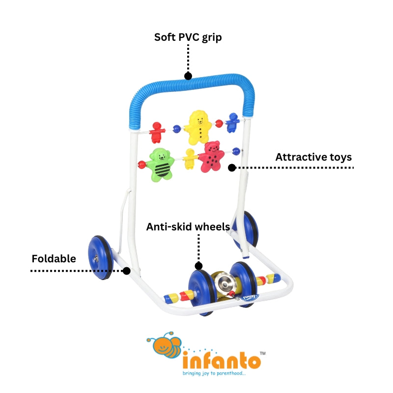 INFANTO Chickoo Rider - Funky Kids Activity Walker-BW17