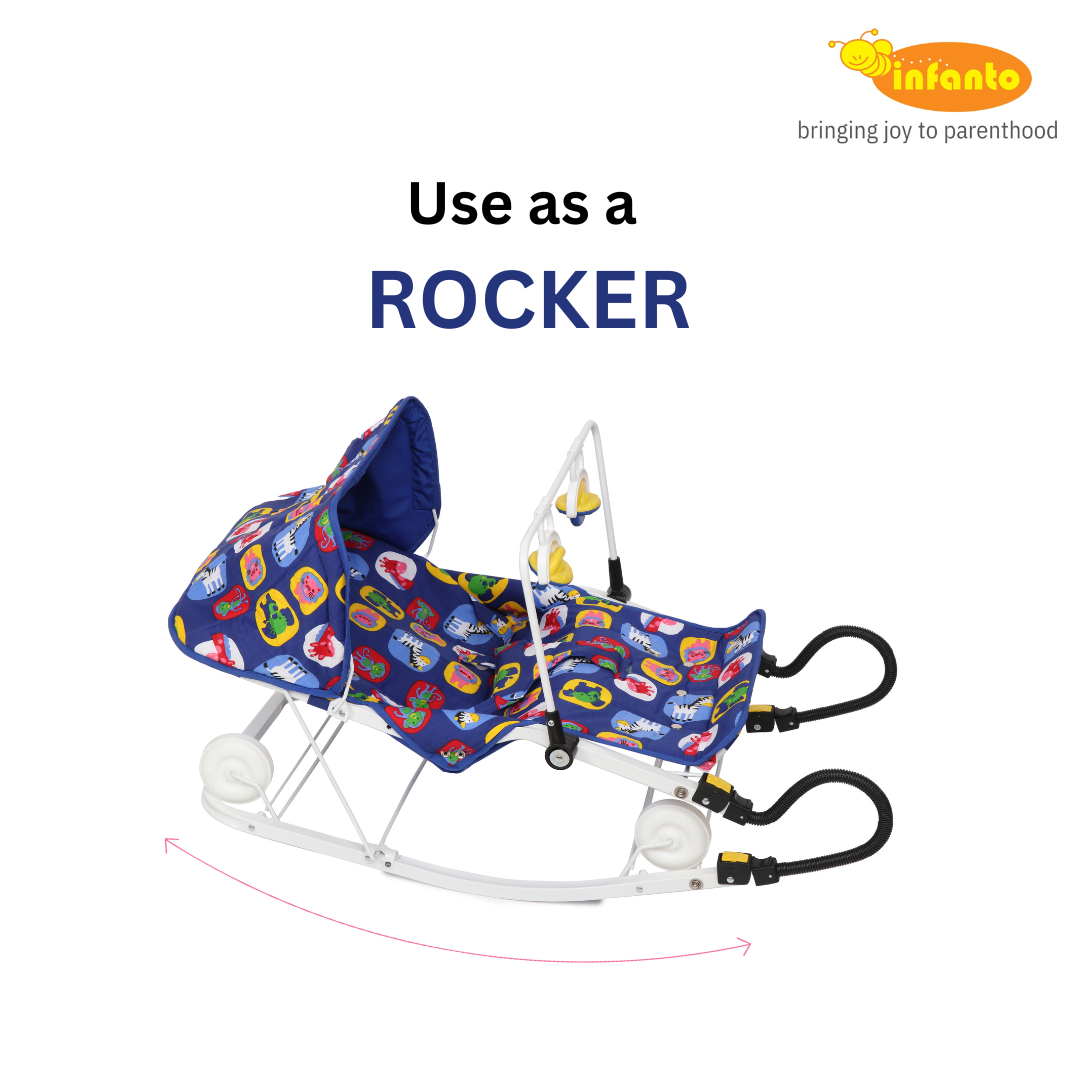 INFANTO Multipurpose 3-in-1 Baby Bouncer & Rocker - RB32
