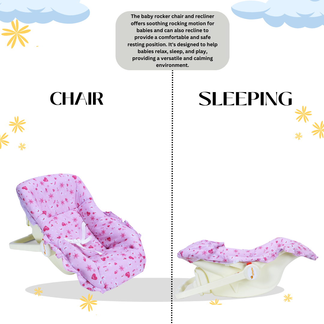 INFANTO Babylove Carry Cot / Carry Rocker - Deluxe-RB45A-DLX