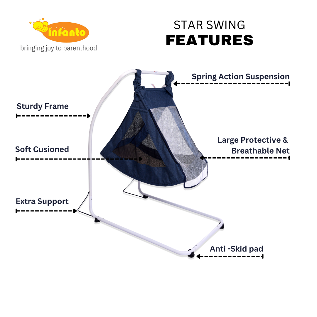 Star Baby Swing Deluxe Swing Cum Baby Cradle