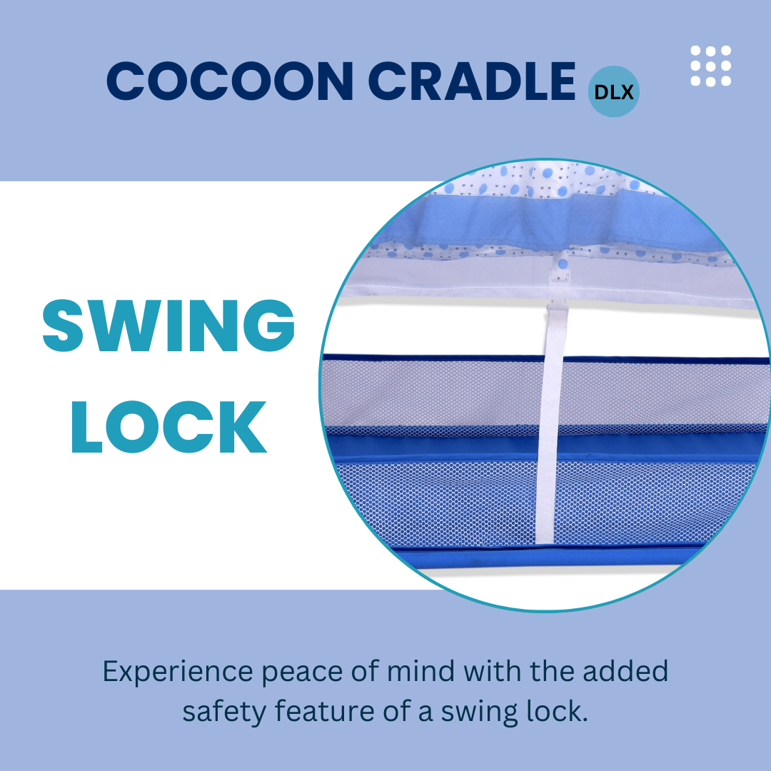 INFANTO Cocoon Baby Cradle | Palna | Jhula | Swing | Uyyala - DELUXE