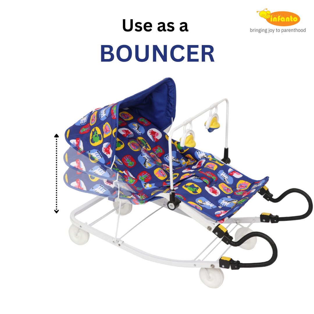 INFANTO Multipurpose 3-in-1 Baby Bouncer & Rocker - RB32