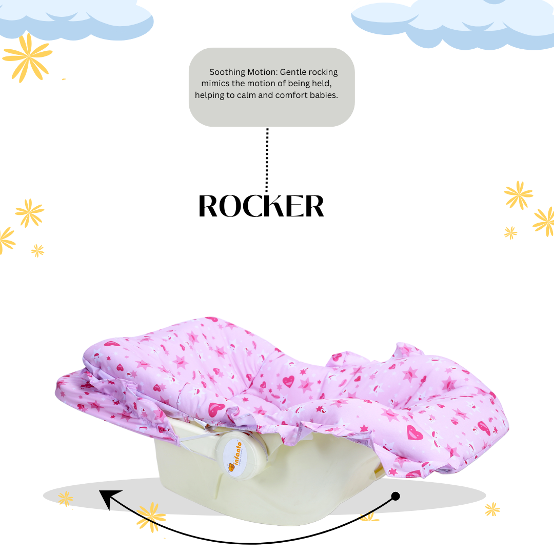 INFANTO Babylove Carry Cot / Carry Rocker - Deluxe-RB45A-DLX