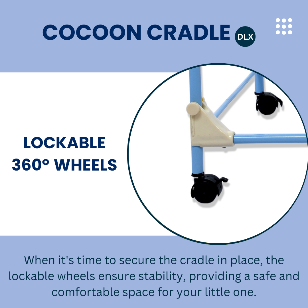 INFANTO Cocoon Baby Cradle | Palna | Jhula | Swing | Uyyala - DELUXE