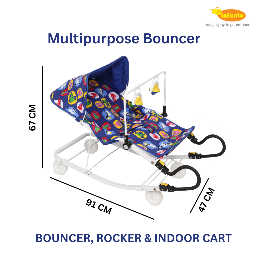 INFANTO Multipurpose 3-in-1 Baby Bouncer & Rocker - RB32