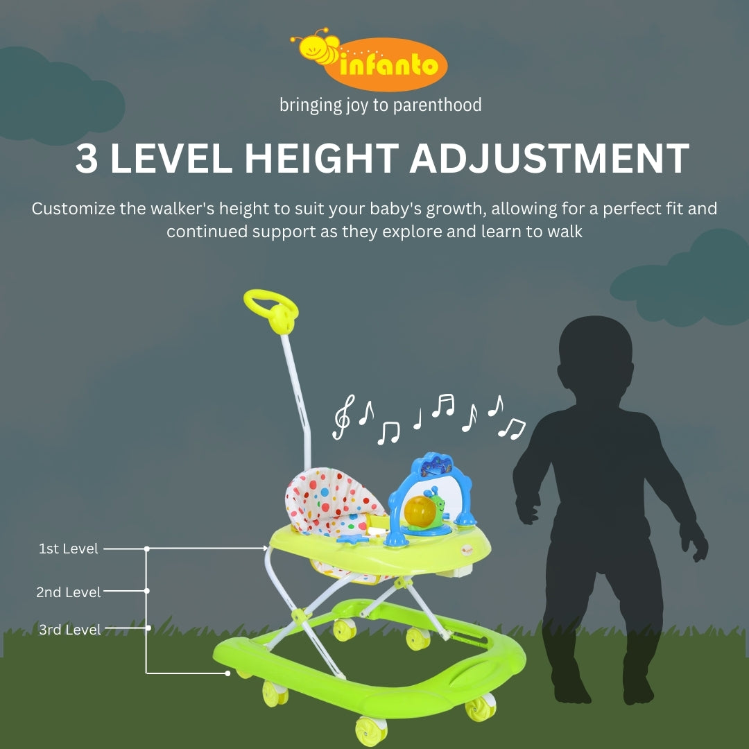 INFANTO Funsteps Musical Baby Walker-Deluxe-BW38A-DLX