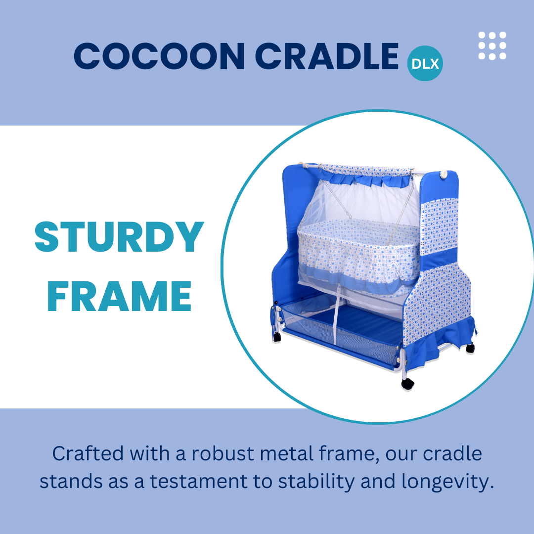 INFANTO Cocoon Baby Cradle | Palna | Jhula | Swing | Uyyala - DELUXE