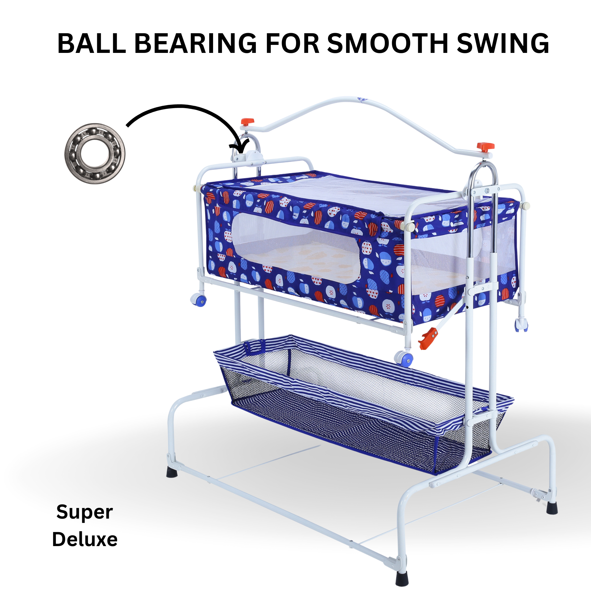 INFANTO Compact Baby Cradle / Palna / Swing / Jhula - SUPER DELUXE