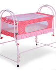INFANTO Prima 2 in 1 Cradle for Babies | Palna | Jhula - Sturdy Metal Frame