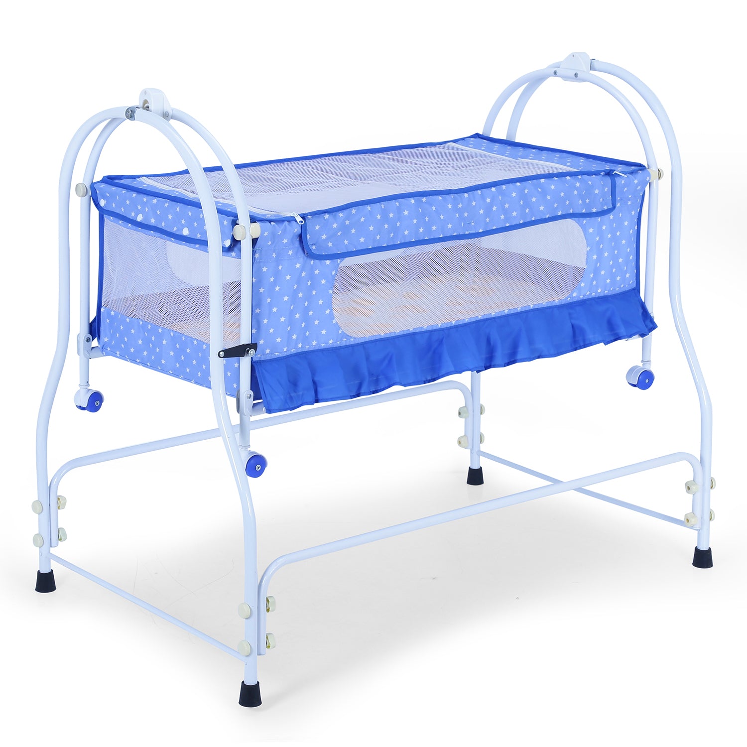 INFANTO Prima 2 in 1 Cradle for Babies | Palna | Jhula - Sturdy Metal Frame