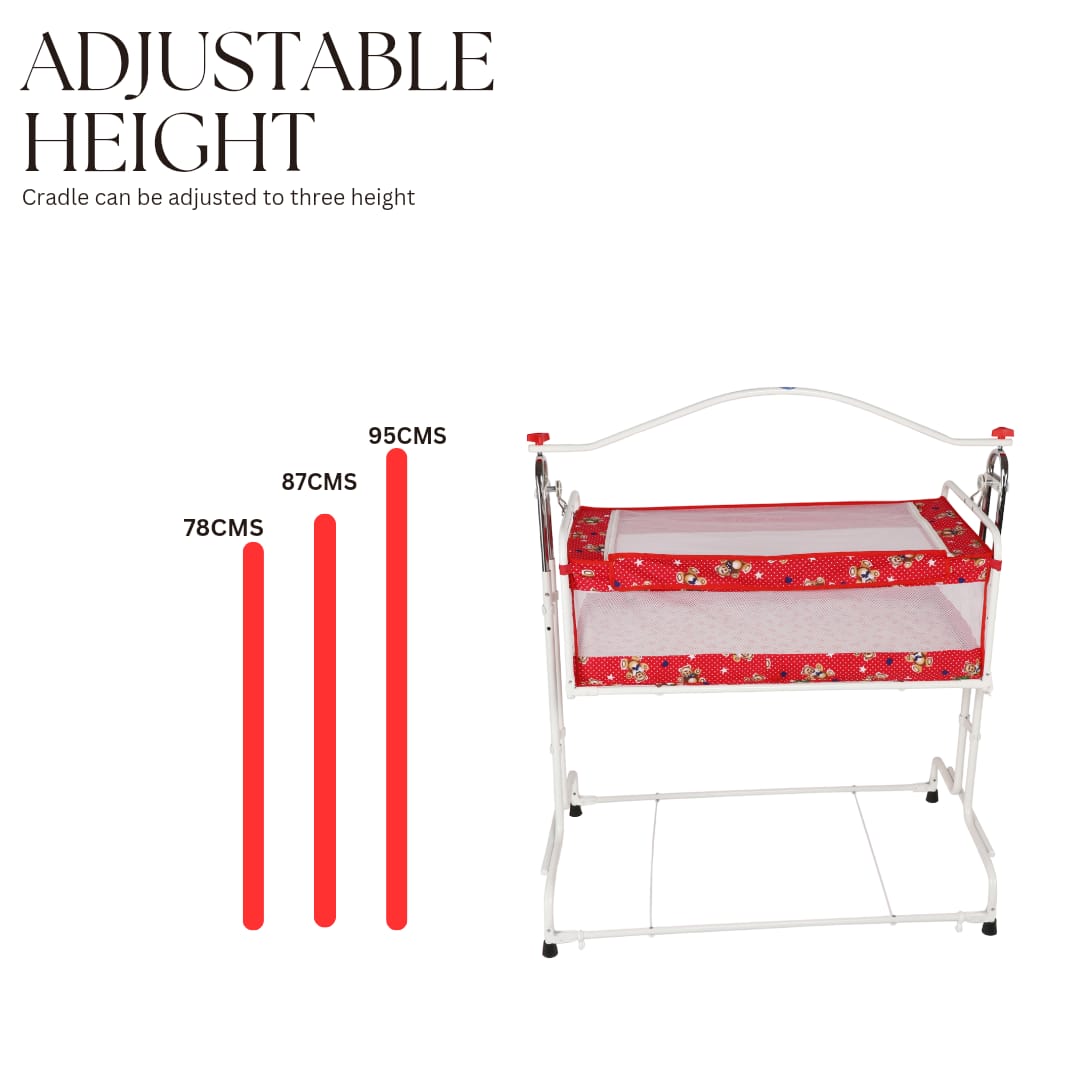 INFANTO Compact Baby Cradle / Palna / Swing / Jhula - DELUXE