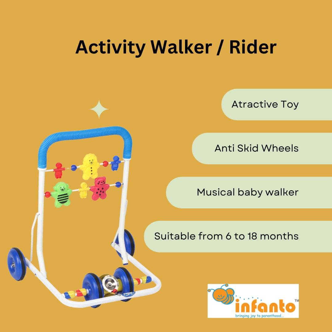 INFANTO Chickoo Rider - Funky Kids Activity Walker-BW17
