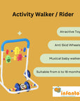 INFANTO Chickoo Rider - Funky Kids Activity Walker-BW17