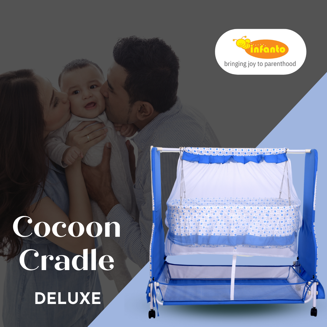 INFANTO Cocoon Baby Cradle | Palna | Jhula | Swing | Uyyala - DELUXE