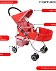 INFANTO Premier Pram/Stroller - Luxurious Baby Pram for kids 0-3 Years - Perfect Baby Girl Boy Gift