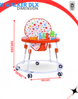 INFANTO Baby Walker | 2-Position Adjustable Height-Deluxe-BW205A-DLX