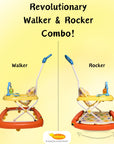 INFANTO Funsteps 2-in-1 Baby Walker & Rocker-Super Deluxe-BW39-SDX