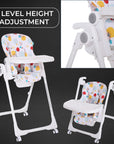 Infanto Adjustable High Chair for Baby | Comfortable Feeding Chair for Baby 6 Months to 36 Months | Foldable & Portable High Chair with Tray | Convertible Baby High Chair for Toddlers & Kids