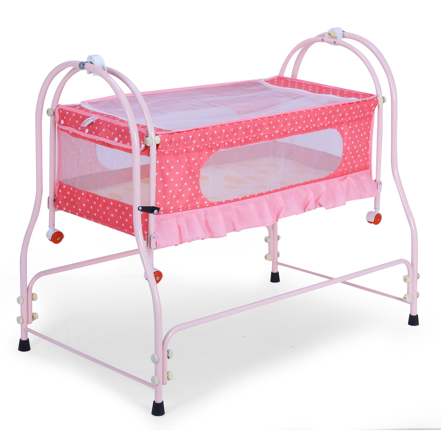 INFANTO Prima 2 in 1 Cradle for Babies | Palna | Jhula - Sturdy Metal Frame